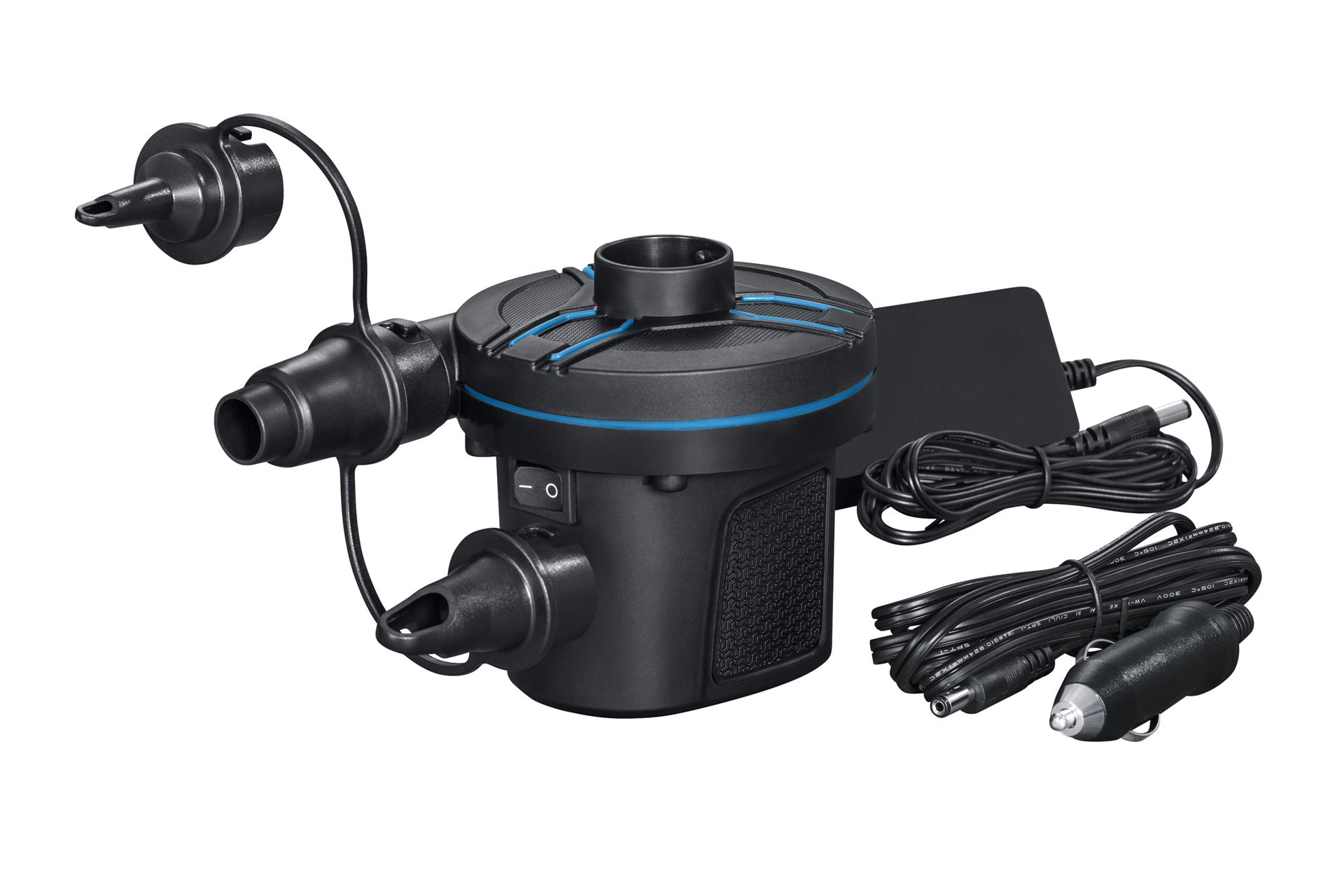 Pompe à air électrique Bestway 'Powertouch' - Convient pour les matelas pneumatiques, les jouets gonflables, les bateaux, ... - 0,03 bar Bestway-PowerTouch-AC-DC-Electric-Air-Pump