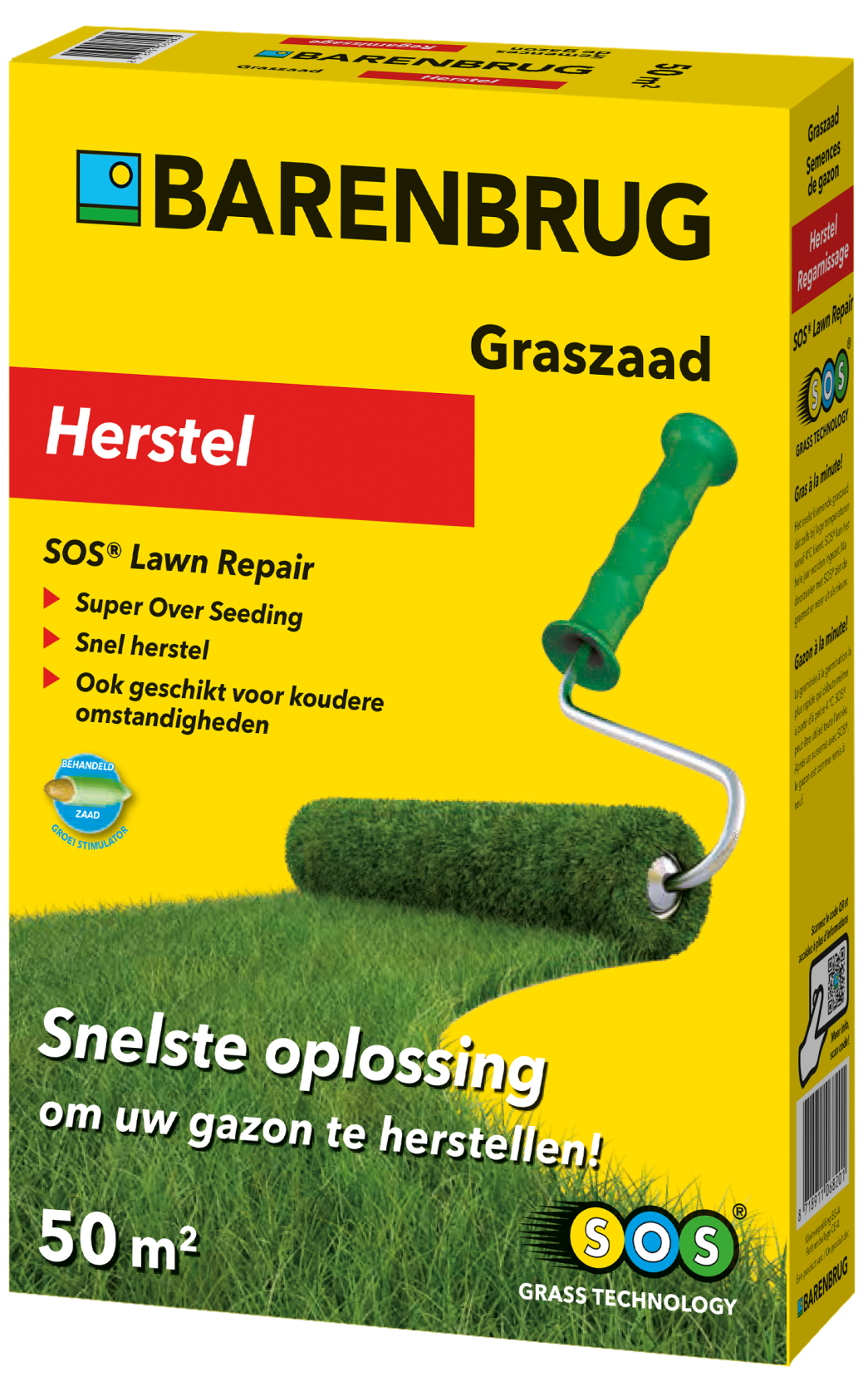 Barenbrug graszaad herstelgazon SOS Lawn Repair gecoat - 1kg tot 50m²