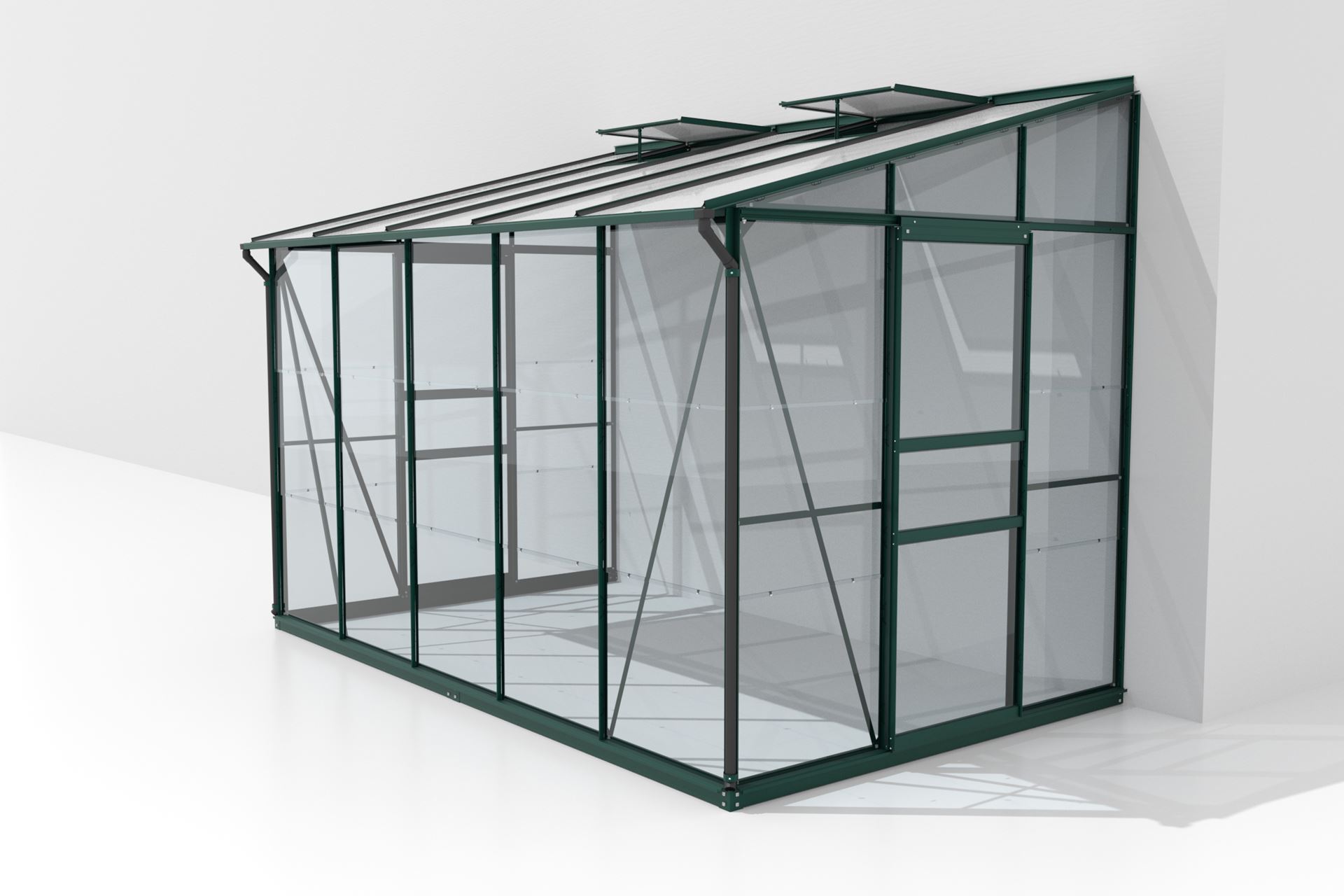 Ida-6500-ESG-HKP-donkergroen-Polycarbonaat-serre-Muurserre-B316-6-x-L190-1-x-H220-8-cm