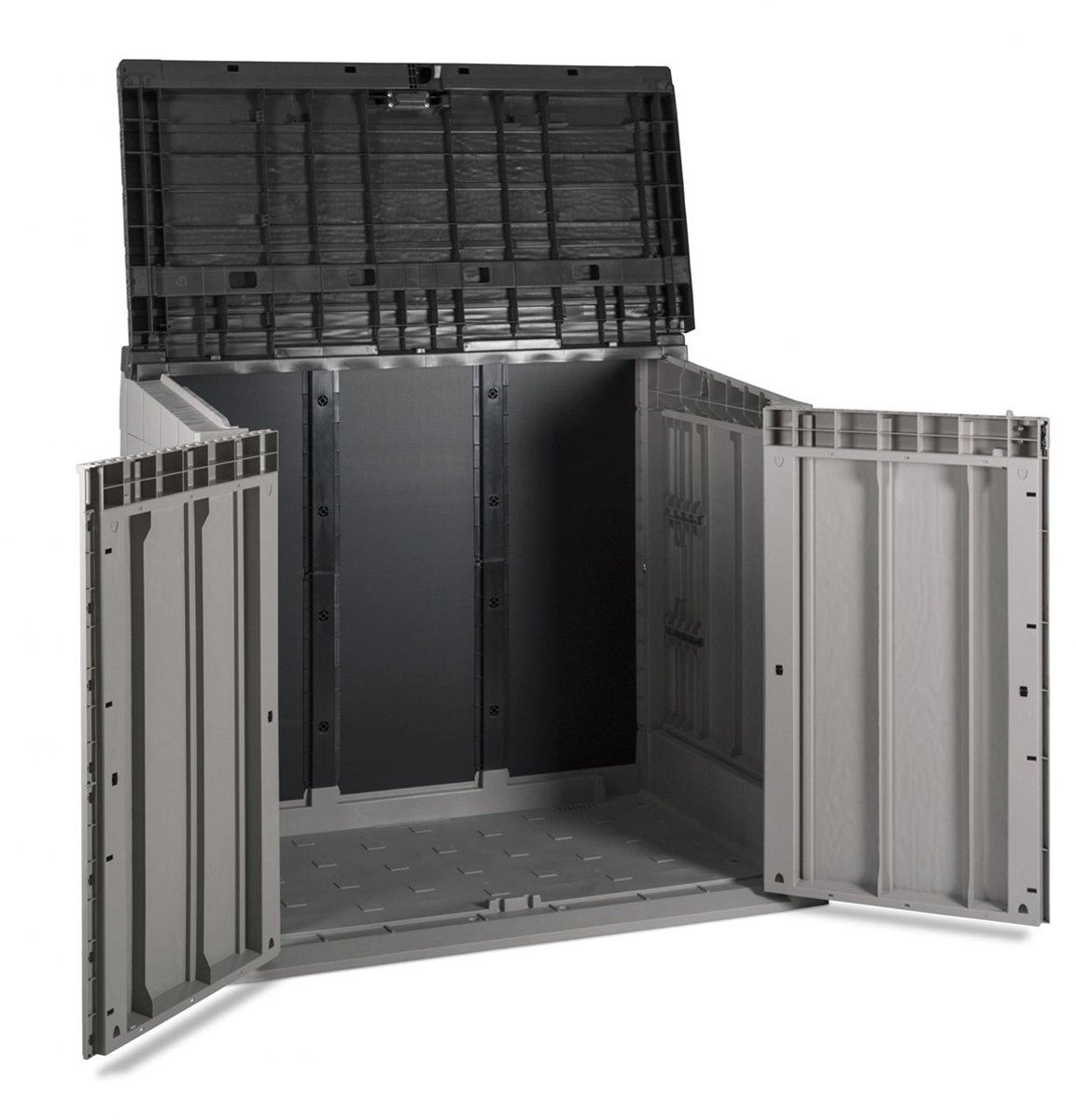 Kussenbox-Stora-Way-842L-Taupe-grijs-Donker-antraciet-Binnenmaat-113-4-x-63-4-x-95-4-Buitenmaat