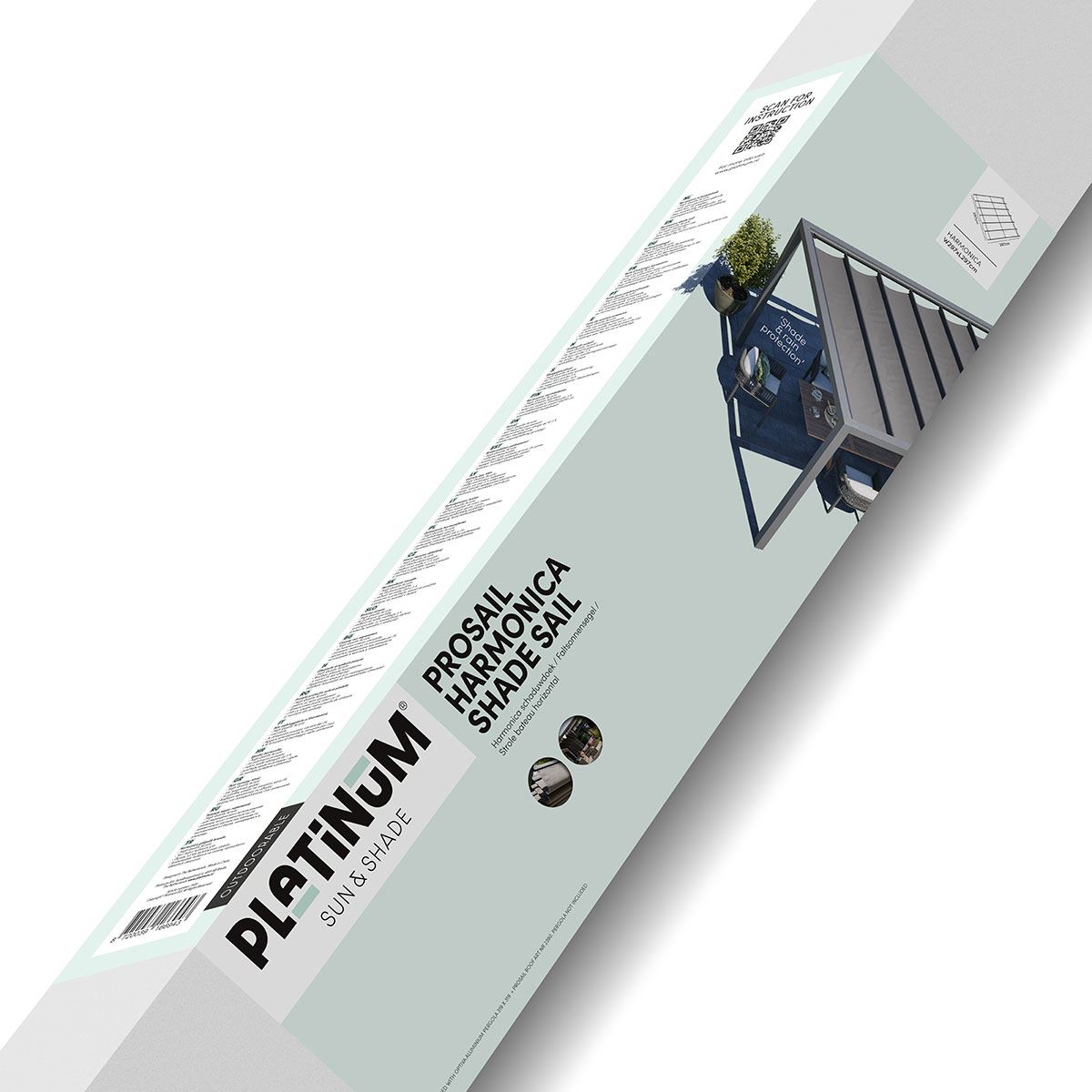 Platinum-Sun-Shade-Harmonica-Schaduwdoek-B297xL297-Kleur-Antraciet