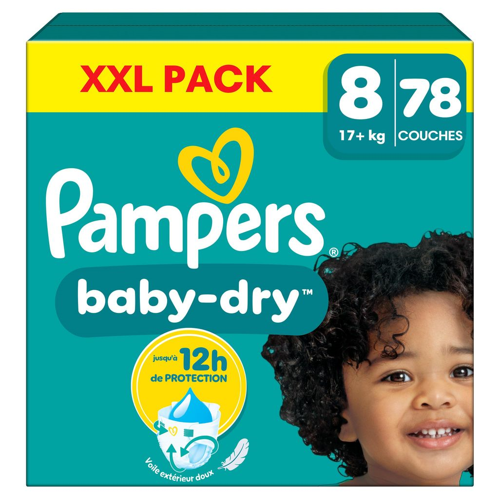 Pampers Baby-Dry luiers - Maat 8 - 78 luiers (17+ KG)