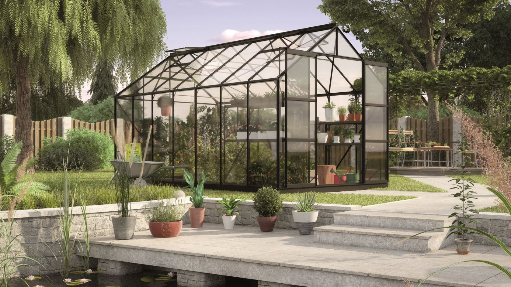 Vitavia Uranus serre - 11,5m2 - Zwart