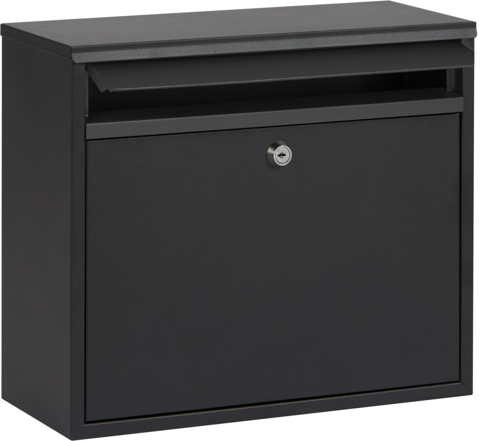 Practo Garden brievenbus Calgary - in mat zwart - 15x36x31cm - RAL 9005 MAT