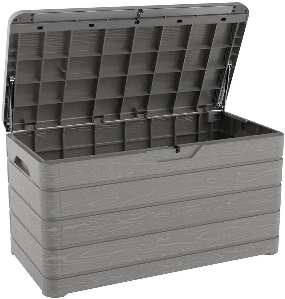 Toomax Dolomiti Cushion Box - 410L - Warm Gray - Inside Size 118 x 59.9 x 63.3 cm - Outside Size 119 x 64 x 61 cm