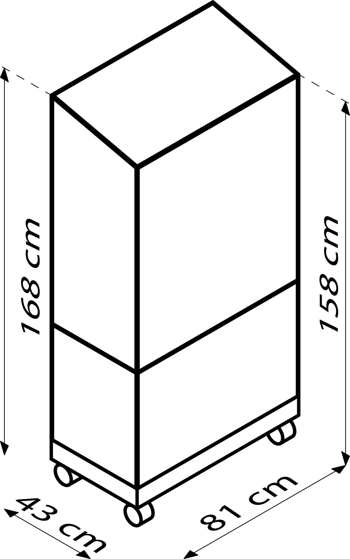Polis-balkonserre-HKP4mm-met-wieletjes-Polycarbonaat-serre-Terras-serre-B80-8-x-L42-3-x-H168-2-cm