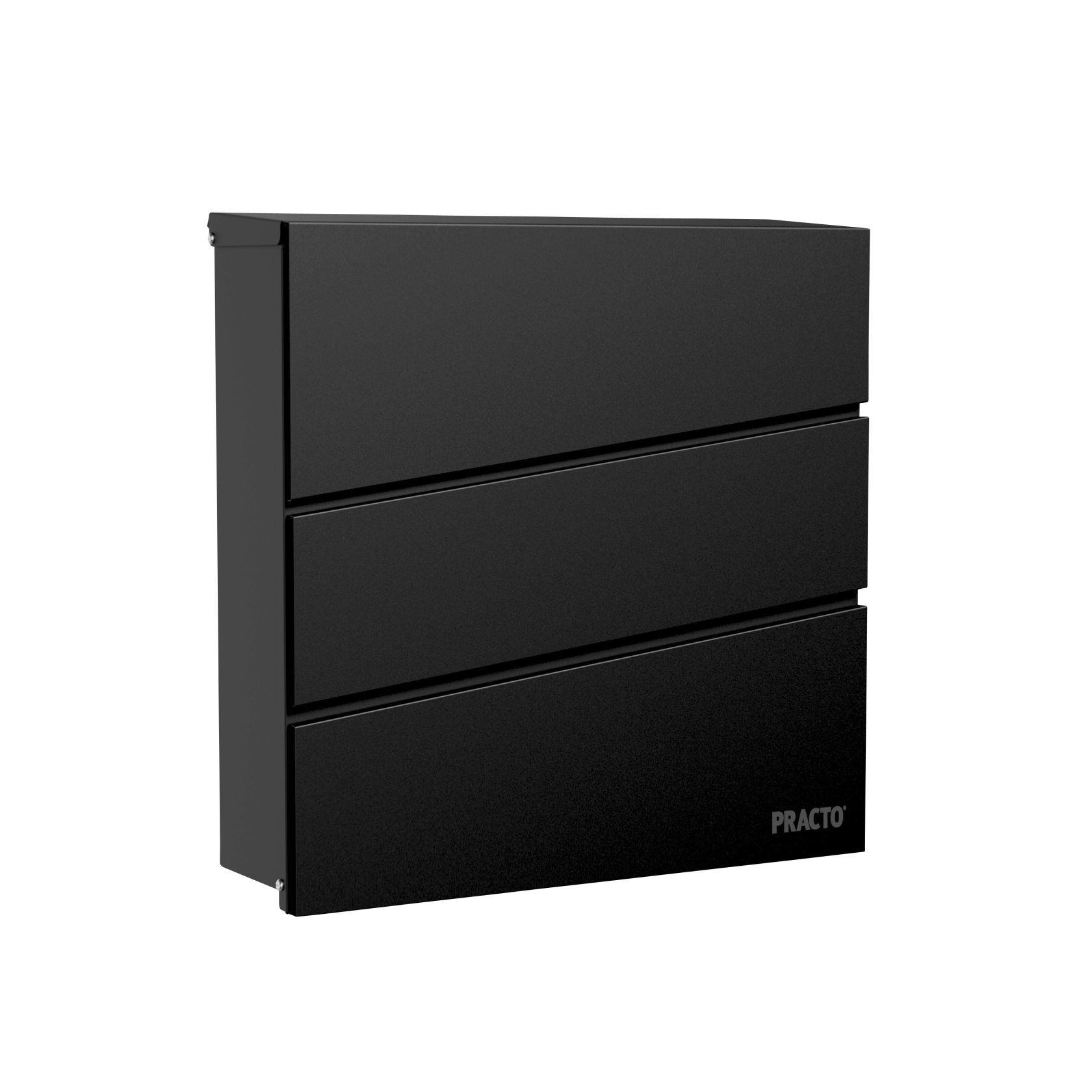 Practo Garden letterbox Dijon - matte black - wall letterbox