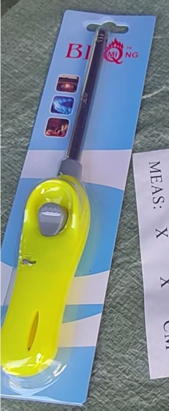 Long refillable lighter red/green - 1 piece random color