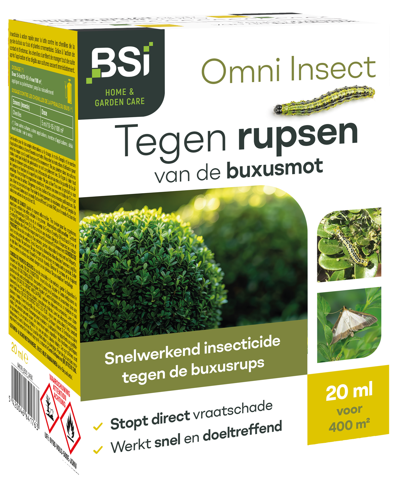 BSI Omni Insect Buxus - 20ml for 200m² - against buxus moth