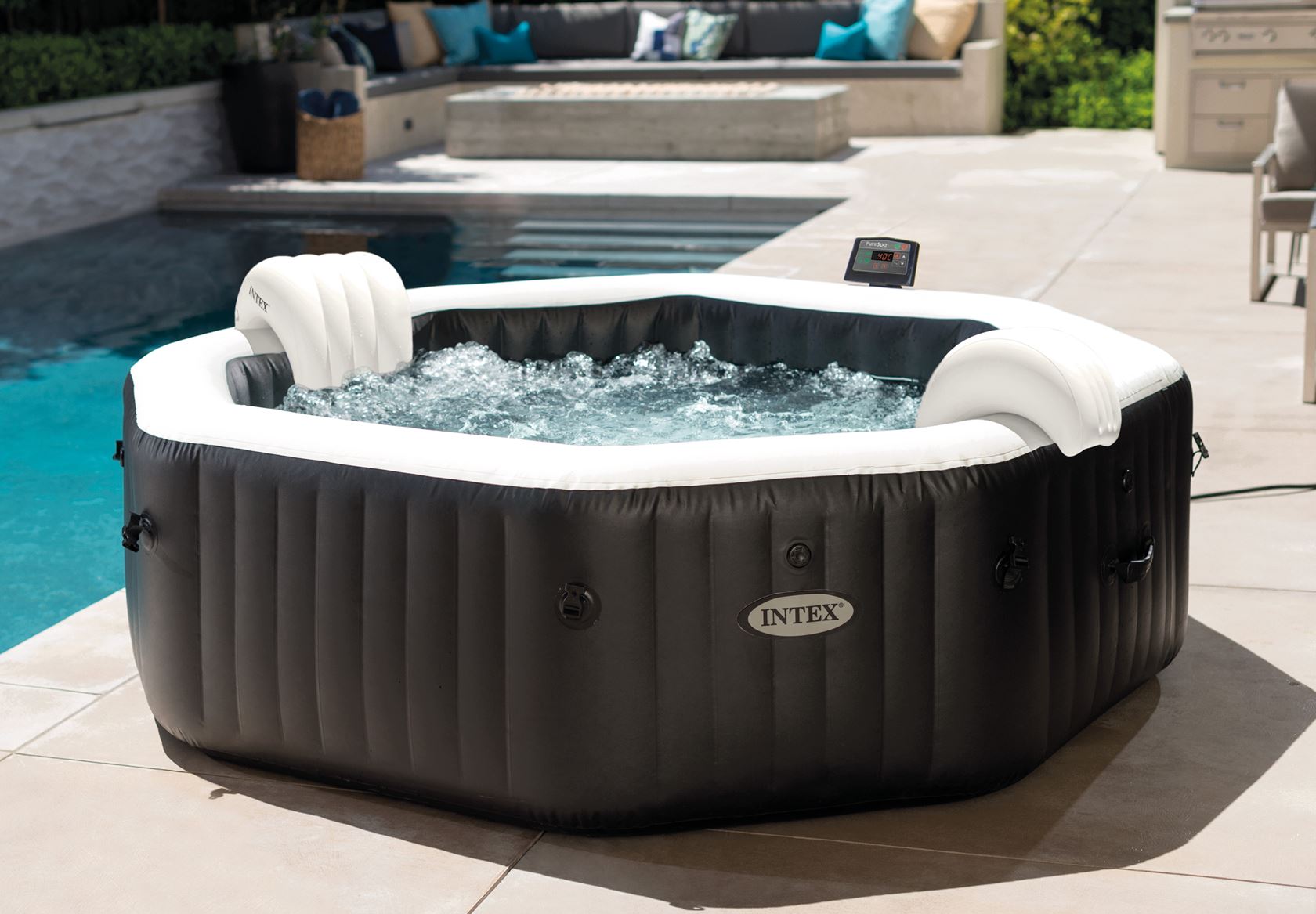 Spa gonflable Intex PureSpa Jet & Bubble Deluxe - 6 personnes