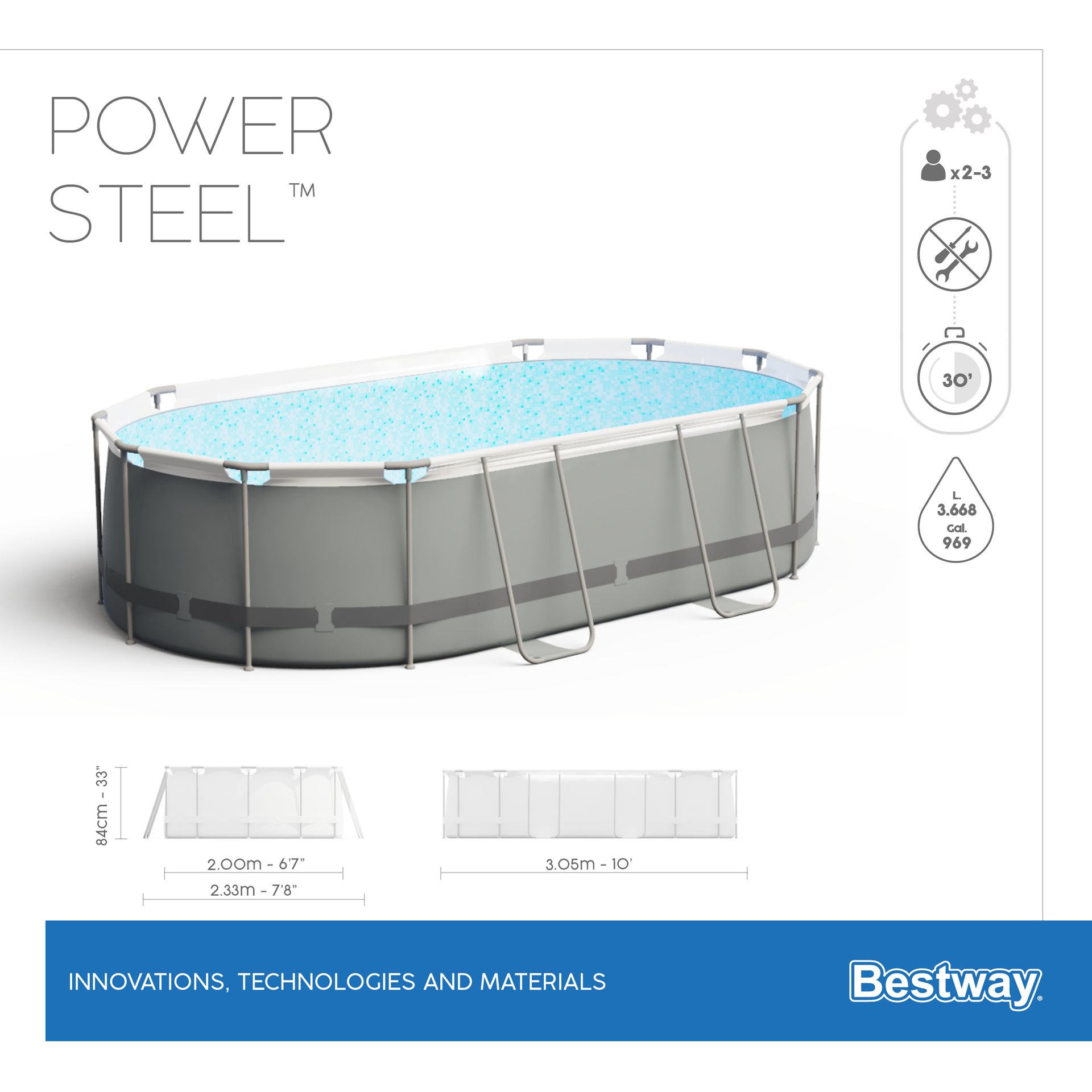 3-05m-x-2-00m-x-84cm-Oval-Pool-Power-Steel