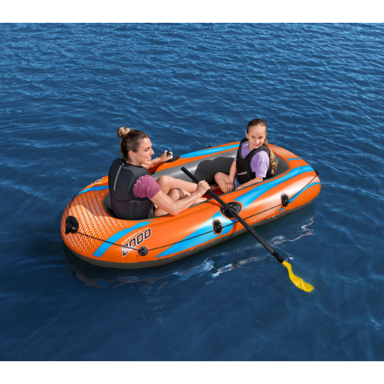 2 filles dans le konder elite 2000 bateau gonflable