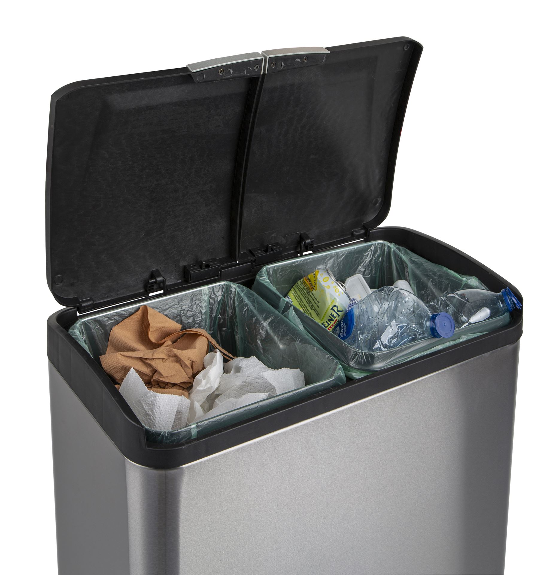 Pedaalemmer-mat-inox-2x30l