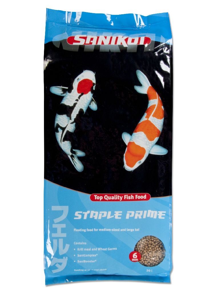 SaniKoi-Staple-Prime-6-mm-20-l-lichtverteerbaar-en-puur-natuur-visvoer-voor-gezonde-vissen