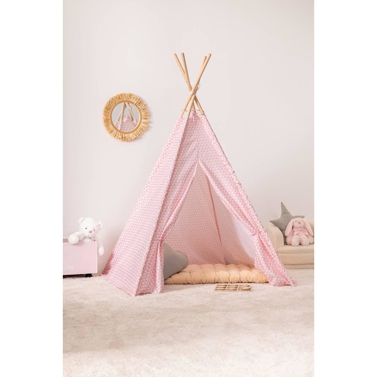 Kindertipi-120x120x160cm-roze-