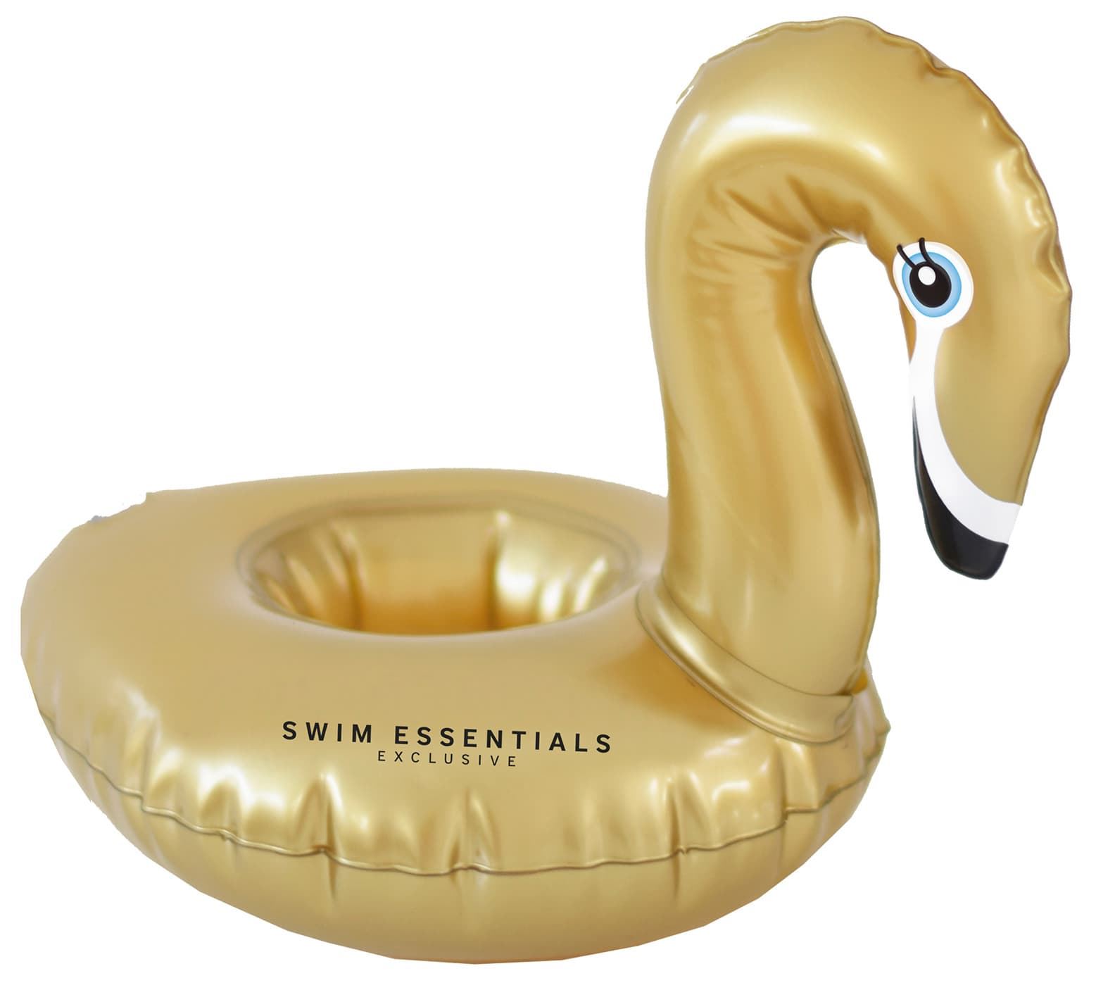 Swim Essentials inflatable cup holder Swan - gold - Ø18cm