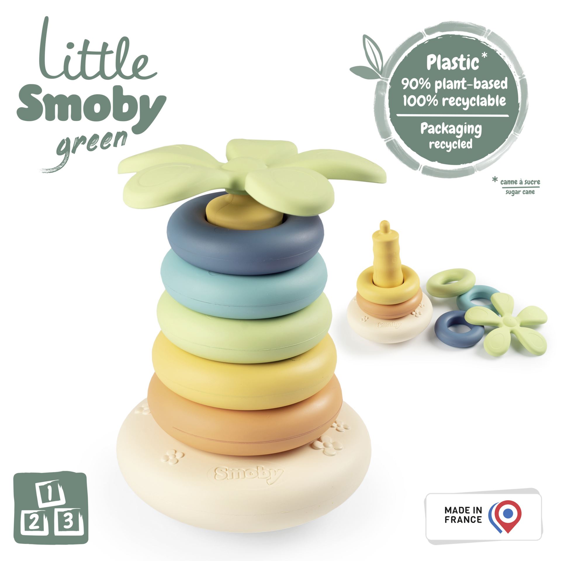 Lttle-Smoby-green-Piramide-van-schijven