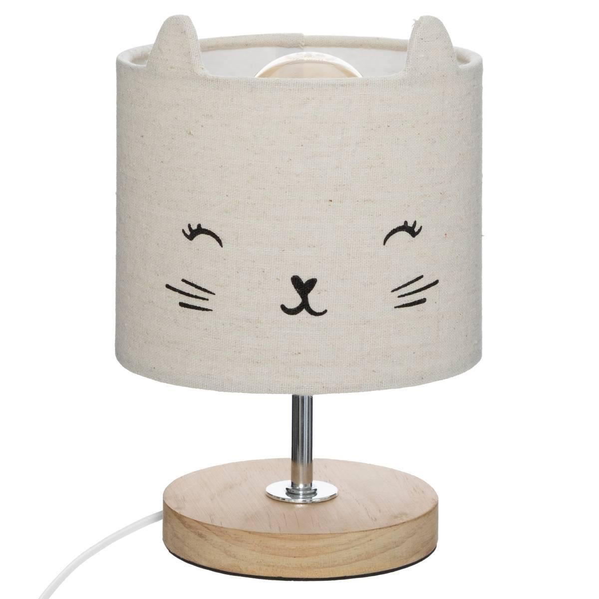 Tafellamp-H21cm-kat-grijs