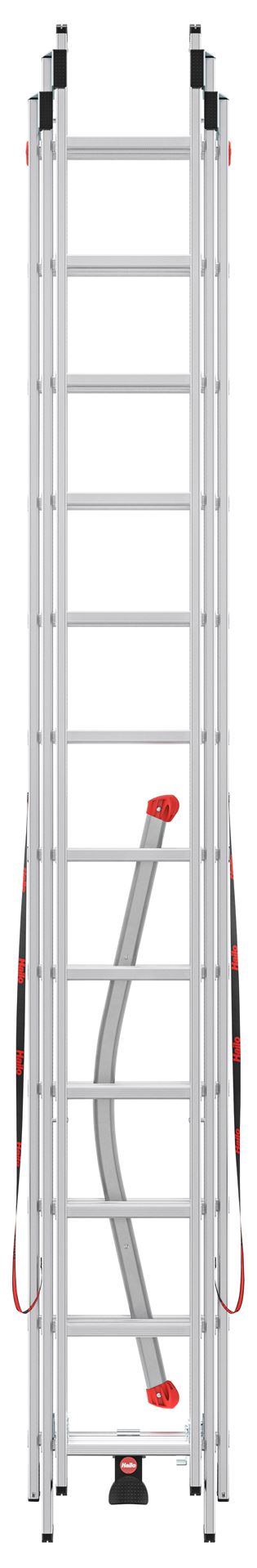 Hailo hailo s100 profilot (5*) aluminium - Ladders - 3-delig S100-profilot-3-x-12-treden