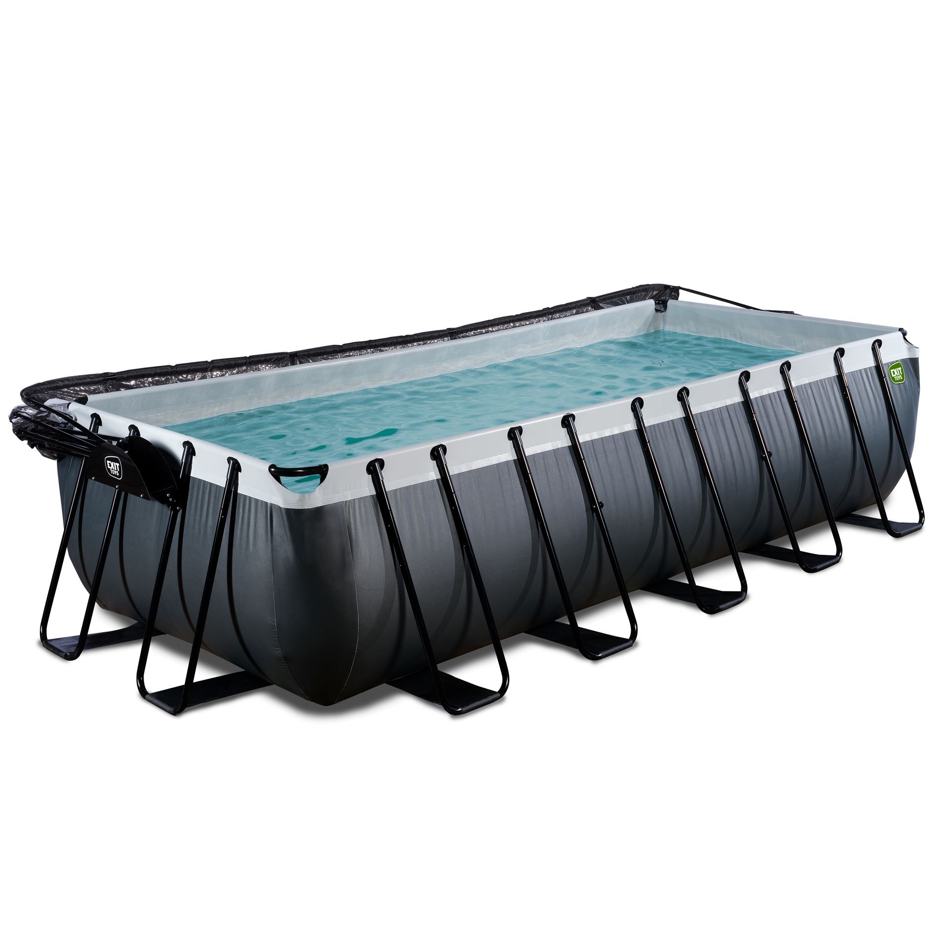 EXIT-Black-Leather-zwembad-540x250x122cm-met-zandfilterpomp-en-overkapping-zwart
