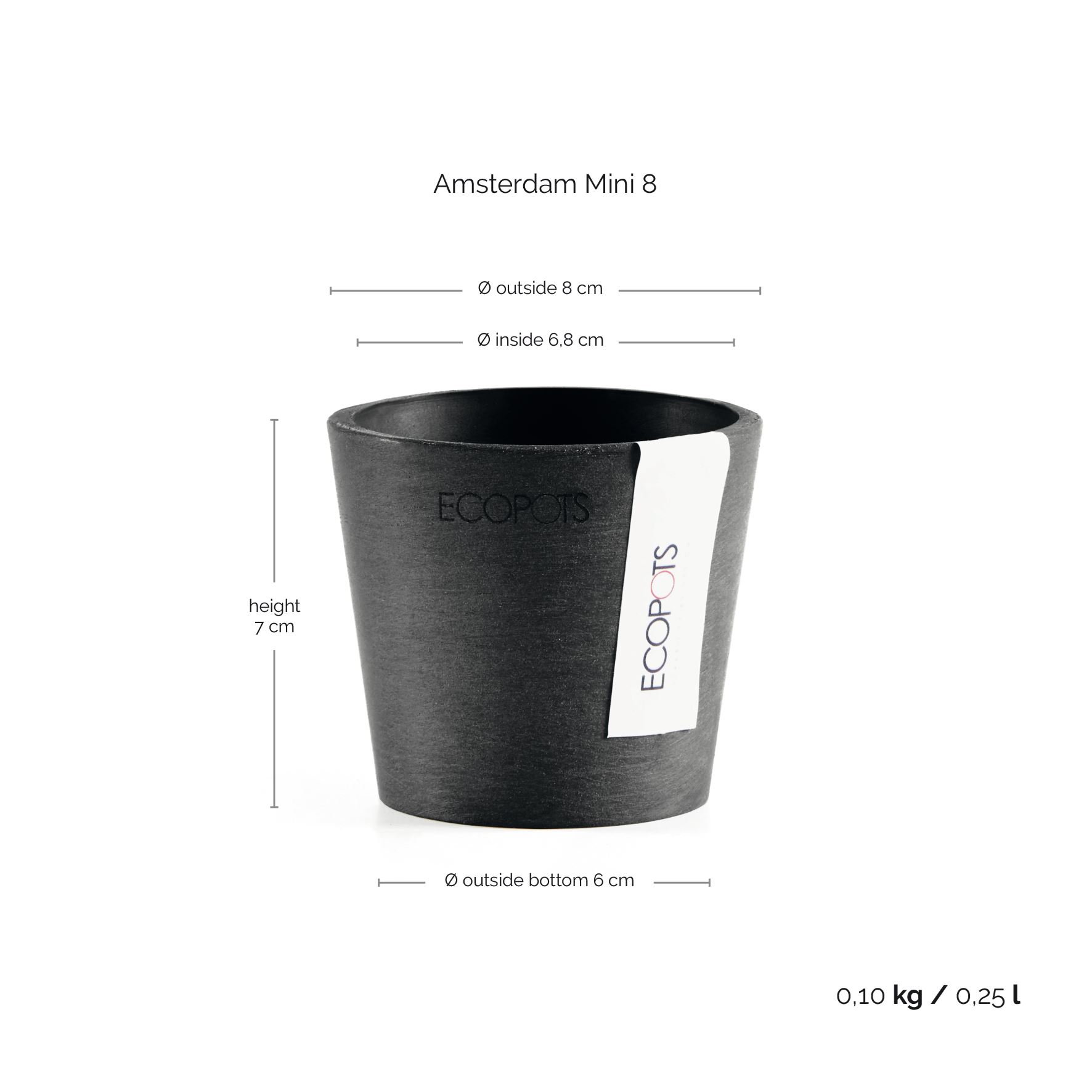 Ecopots-amsterdam-mini-dark-grey-8-cm-H7-cm