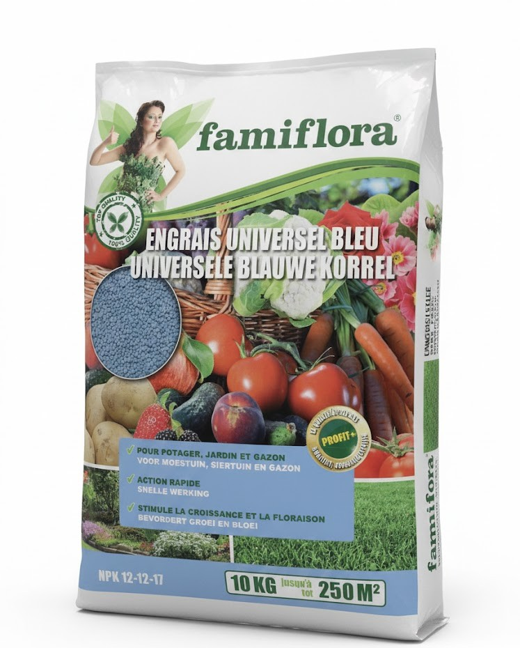 Famiflora fertilizer - blue grain - 10 kg - for 250 m²