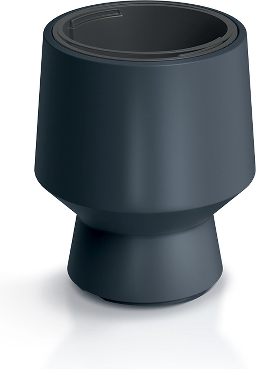 Prosperplast Heos P Pot de fleurs - Ø 34,3 cm - Anthracite - Bac intérieur inclus
