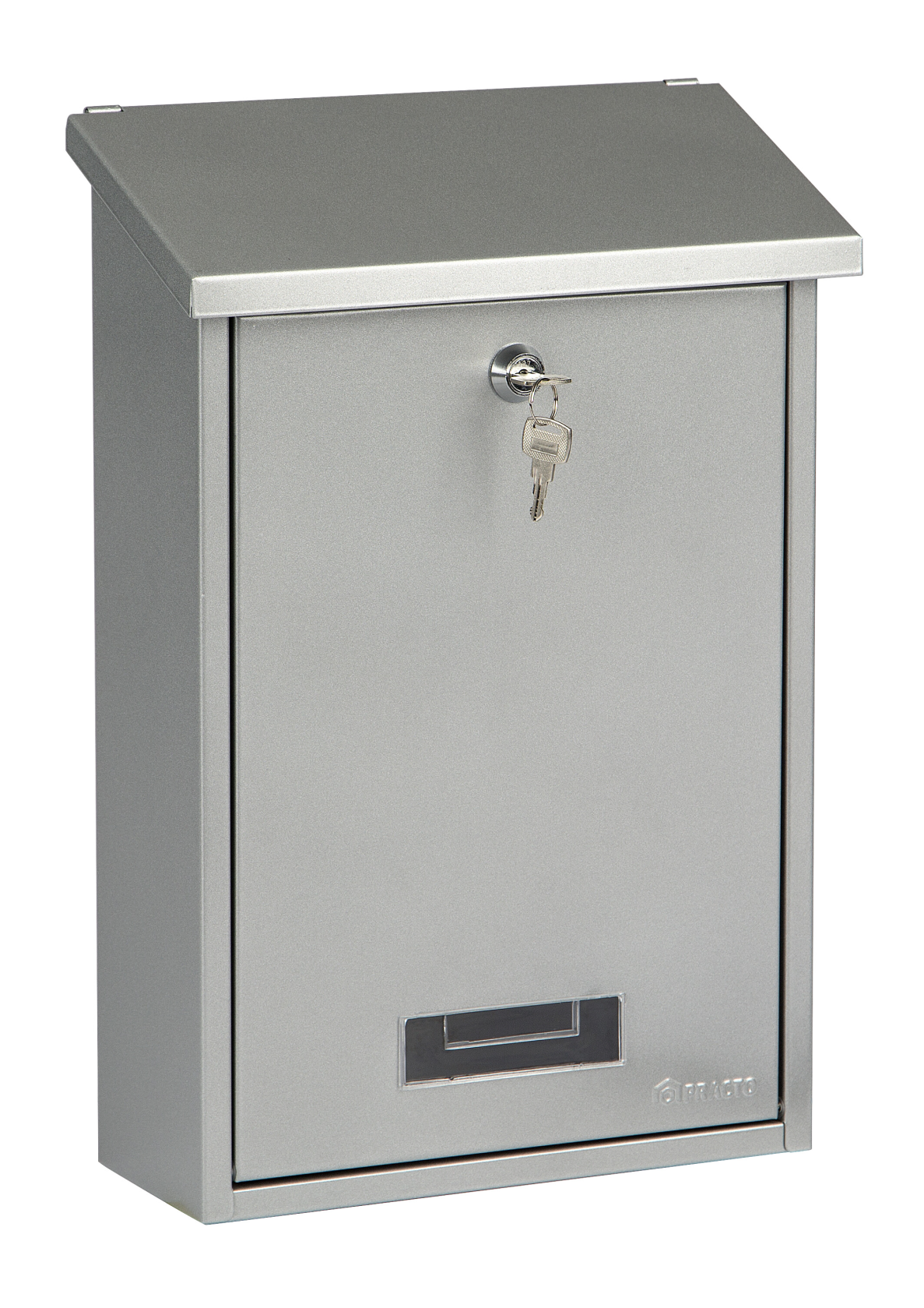 Practo Garden dublin silver - Boîte aux lettres en acier peint - 10x25x39,6cm