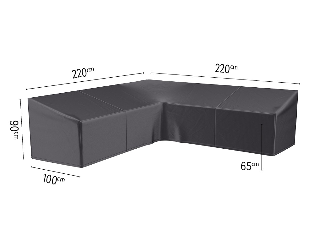 Platinum AeroCover Lounge Set Cover - Symmetrical - 220x220x100x65/90 cm - Breathable & UV resistant