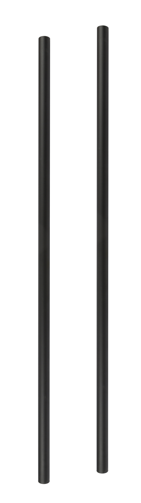 Practo Garden mailbox post matt black - 4x4x151cm - RAL 9005 MAT