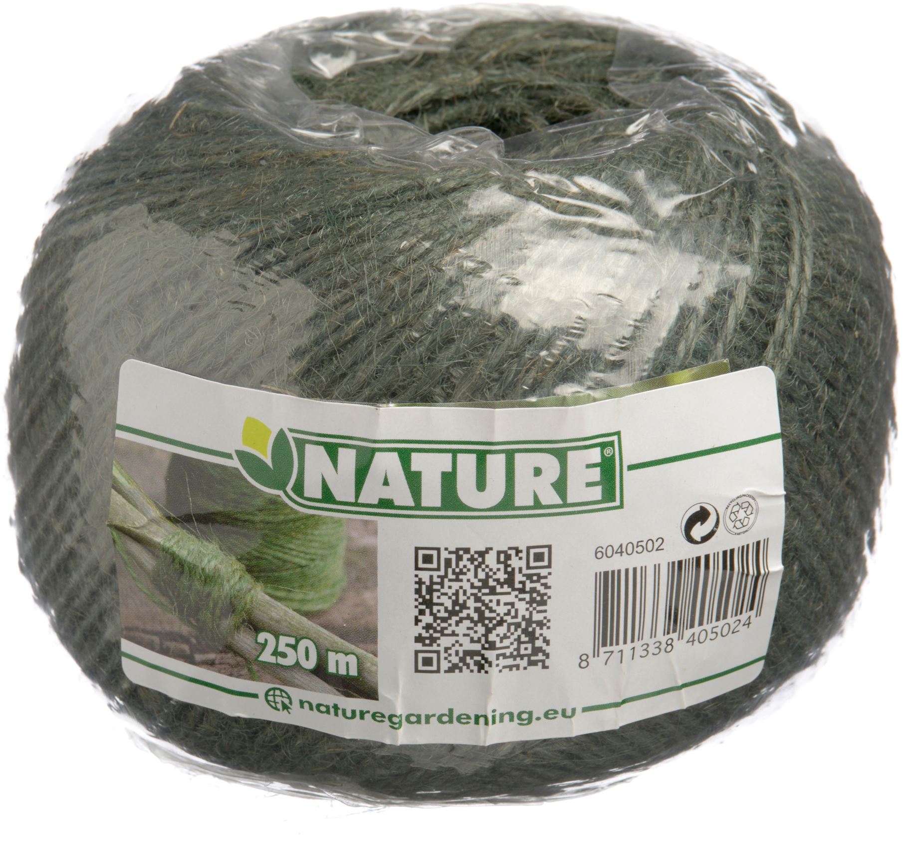 Jute-touw-groen-250m