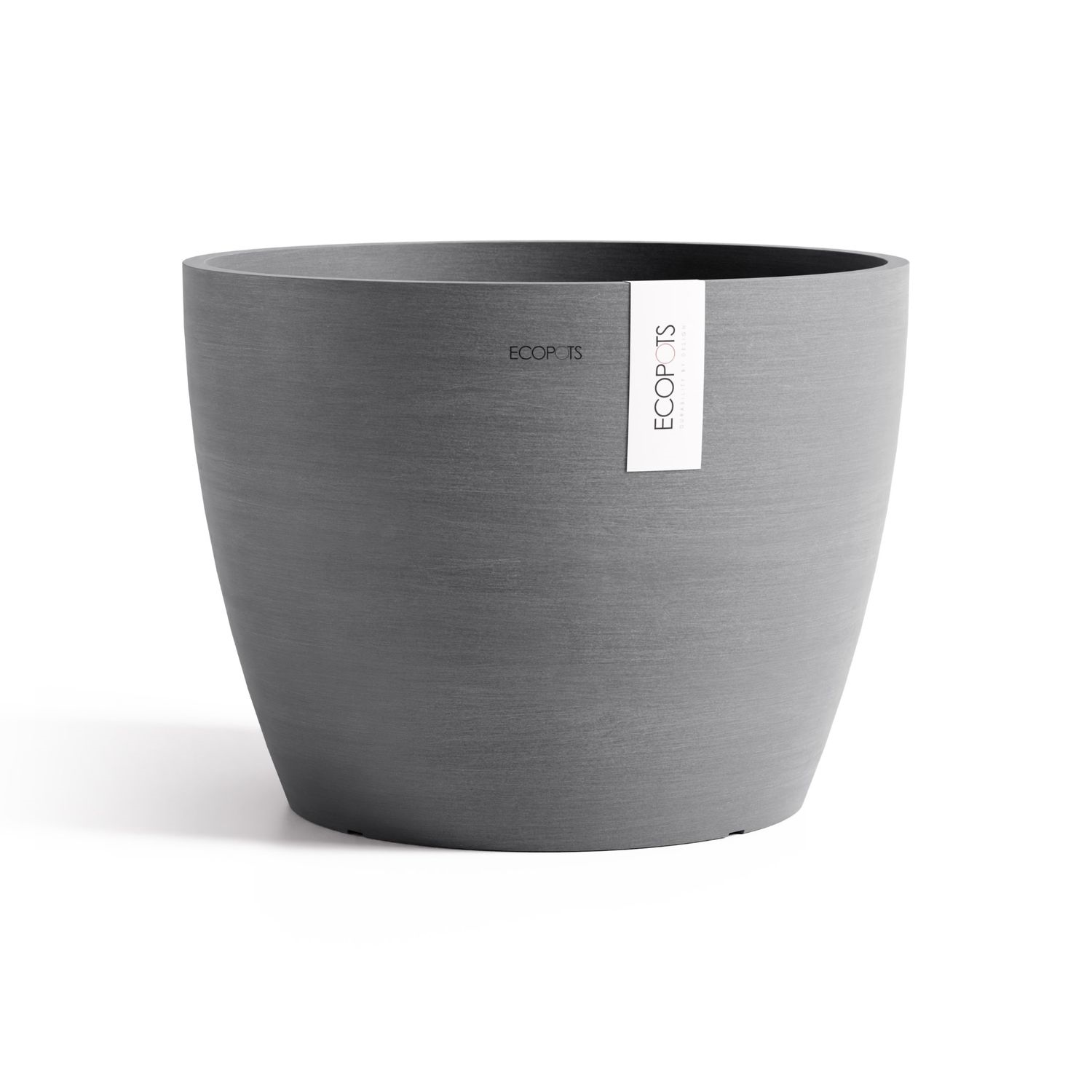 Ecopots bloempot Stockholm 45 - Rond - Grey - Ø45 x H34,2 cm