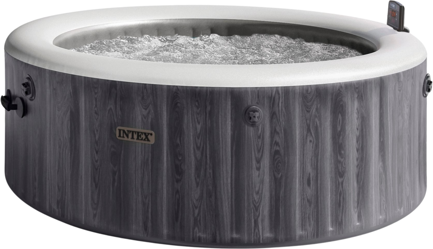 Intex PureSpa Greywood Deluxe - 4 Persoons - WiFi & LED - Ø 196 cm