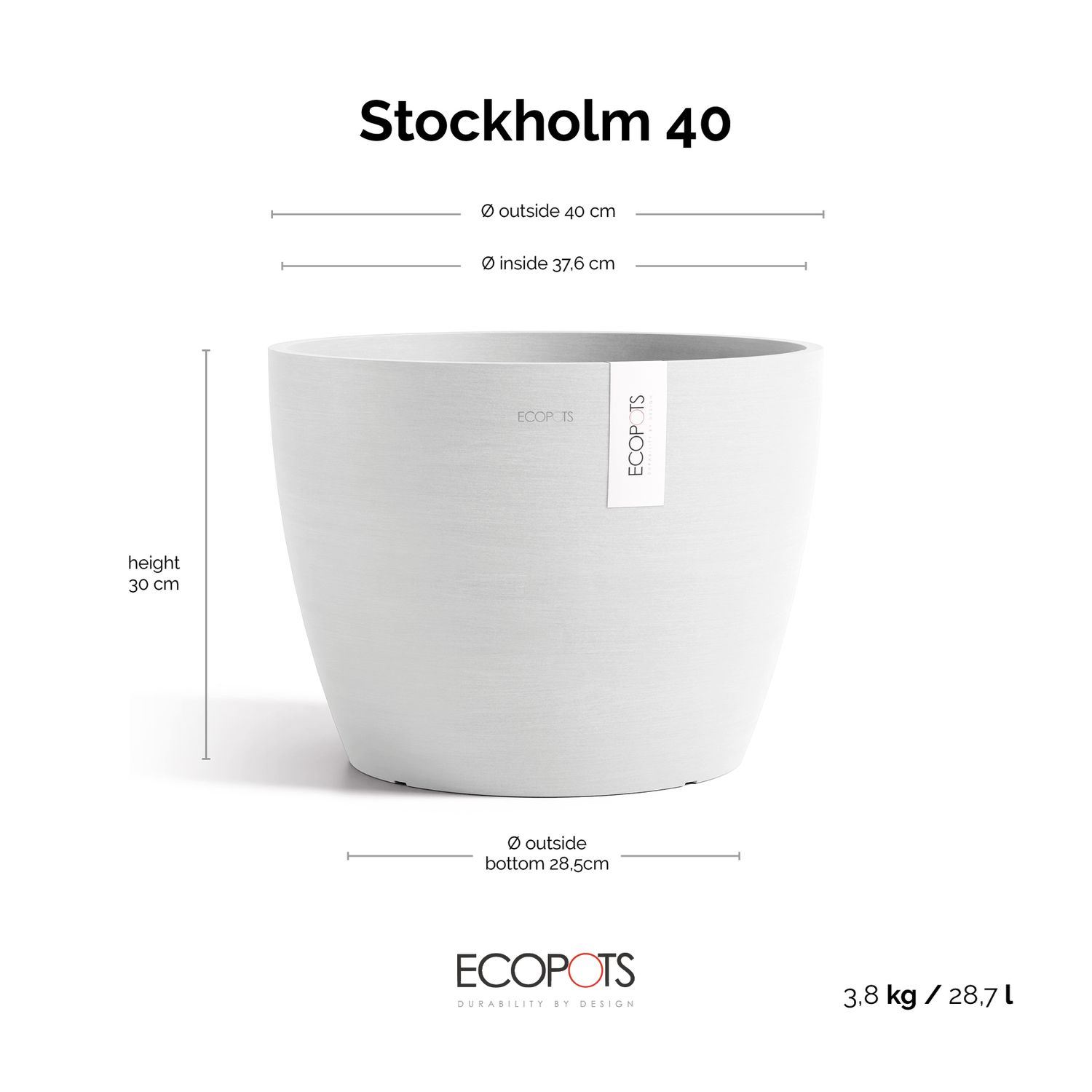 Ecopots-stockholm-Pure-white-40cm-H30cm