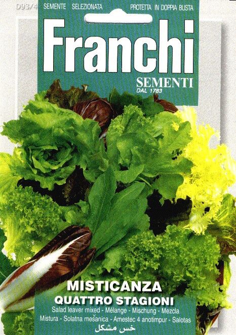 Franchi Sementi Salade zadenmix - Misticanza 4 Stagione
