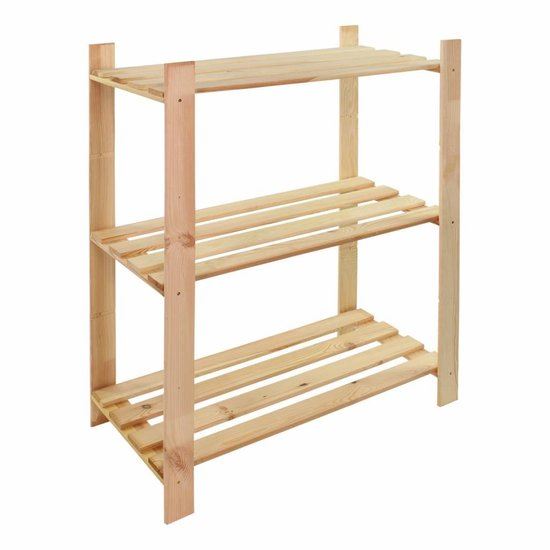Practo Home opbergrek met 3 legborden - Max. 45KG - Enkel - 95x80x40cm