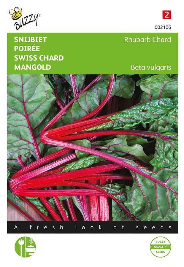 Buzzy® Snijbieten zaden - Red Chard Micro Leaf