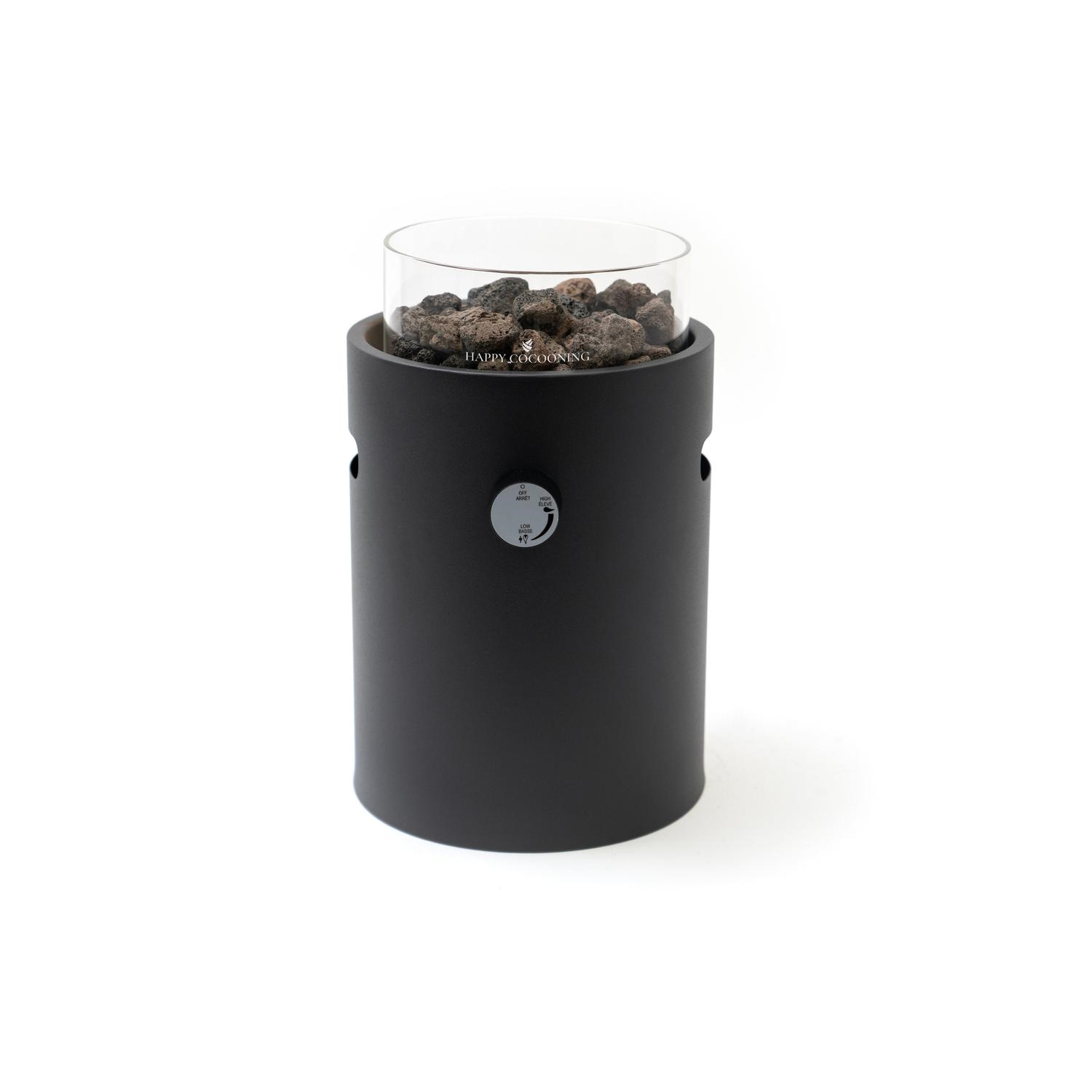 Happy Cocooning  Lumi Steel nordic black tafelbrander -  Ø 21x37cm