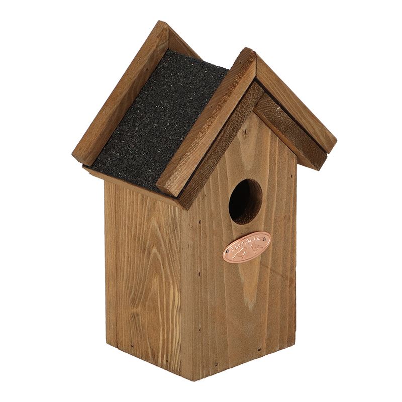 Esschert Design nesting box wren bitumen roof - LxWxH: 15,7x10,9x22,4cm Nestkast-winterkoning-bitumen-dak