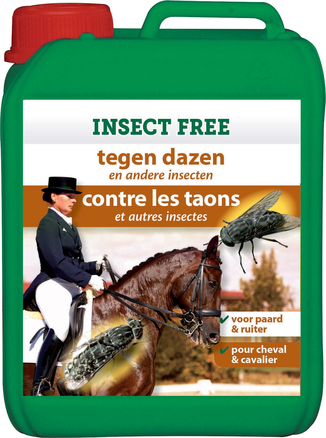 Insect-free-2-5L-uiterst-doeltreffende-insectenwerende-spray-voor-paard-ruiter-met-snelle-en-langdur