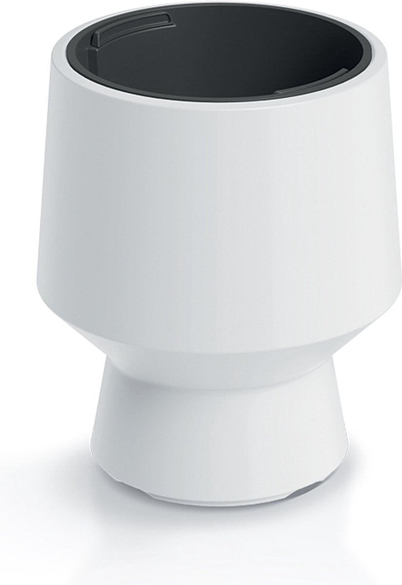 Prosperplast Heos P Pot de fleurs - Ø 34,3 cm - Blanc - Bac intérieur inclus