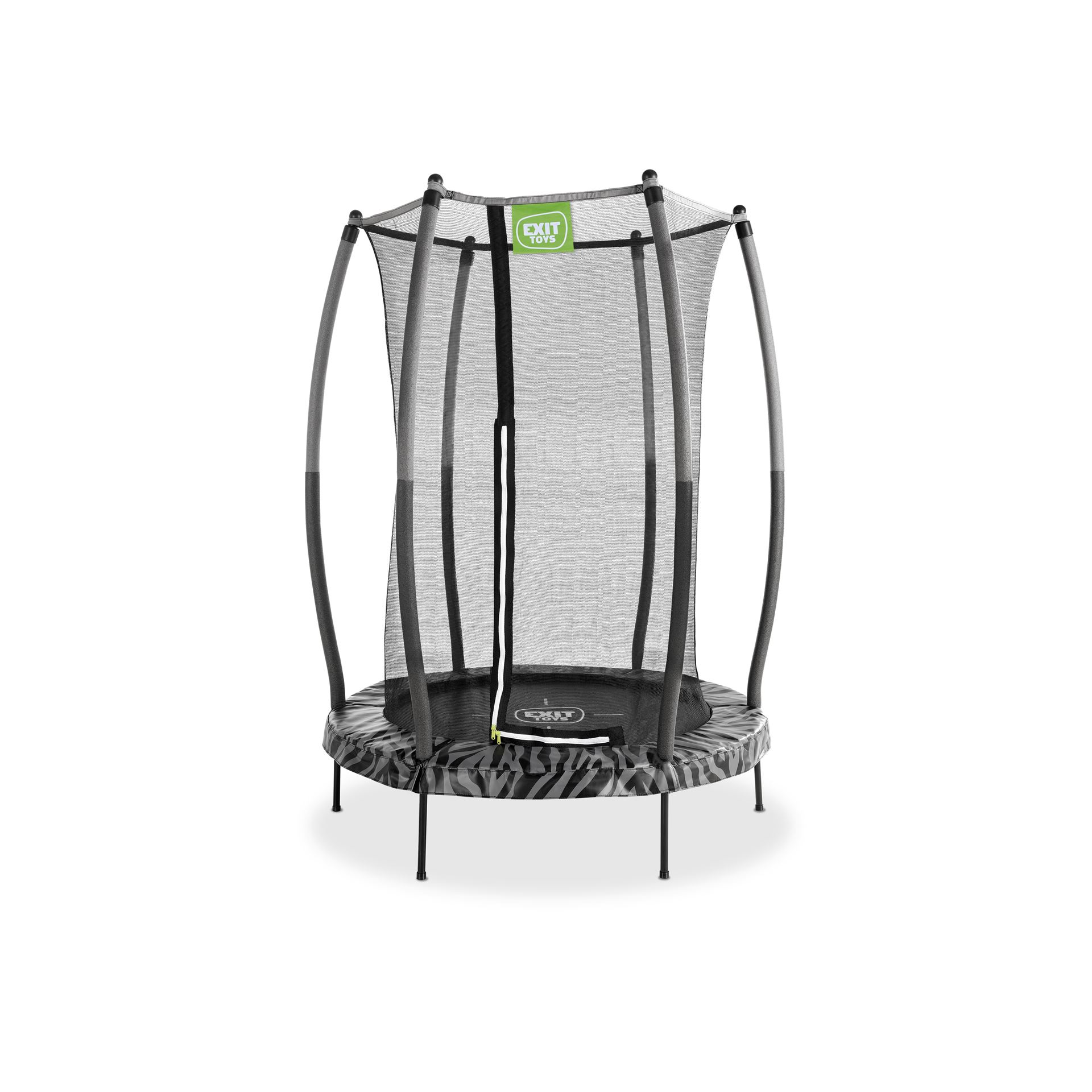 EXIT-Tiggy-junior-trampoline-met-veiligheidsnet-140cm-zwart-grijs