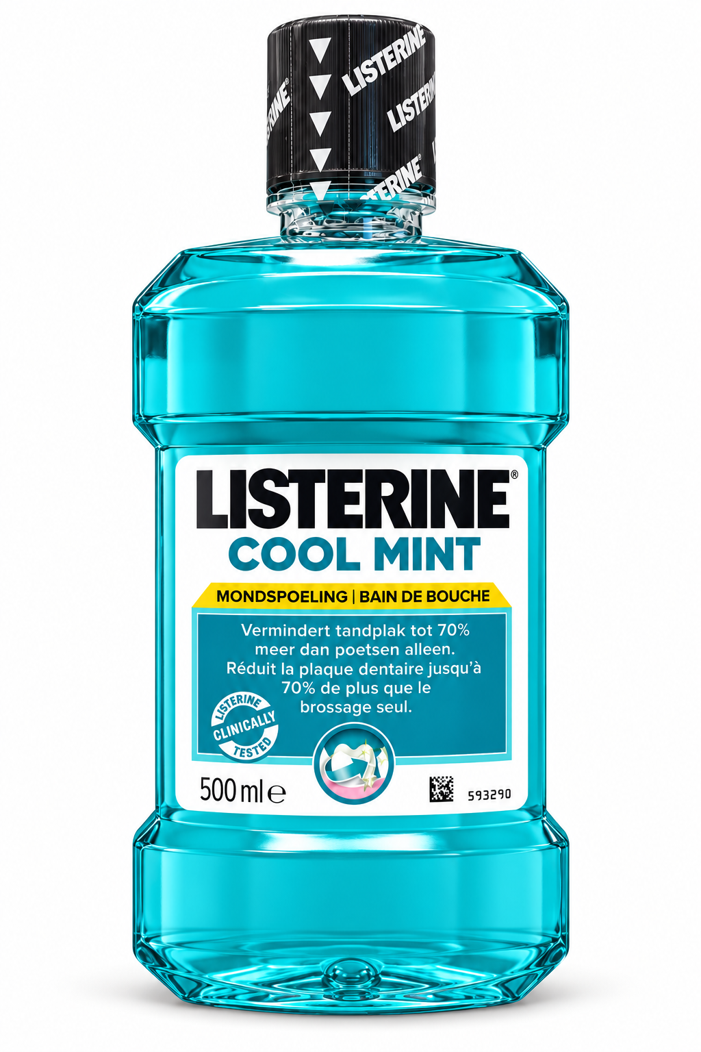 Listerine Coolmint Mouthwash - 500 ml - Fresh breath - Daily use