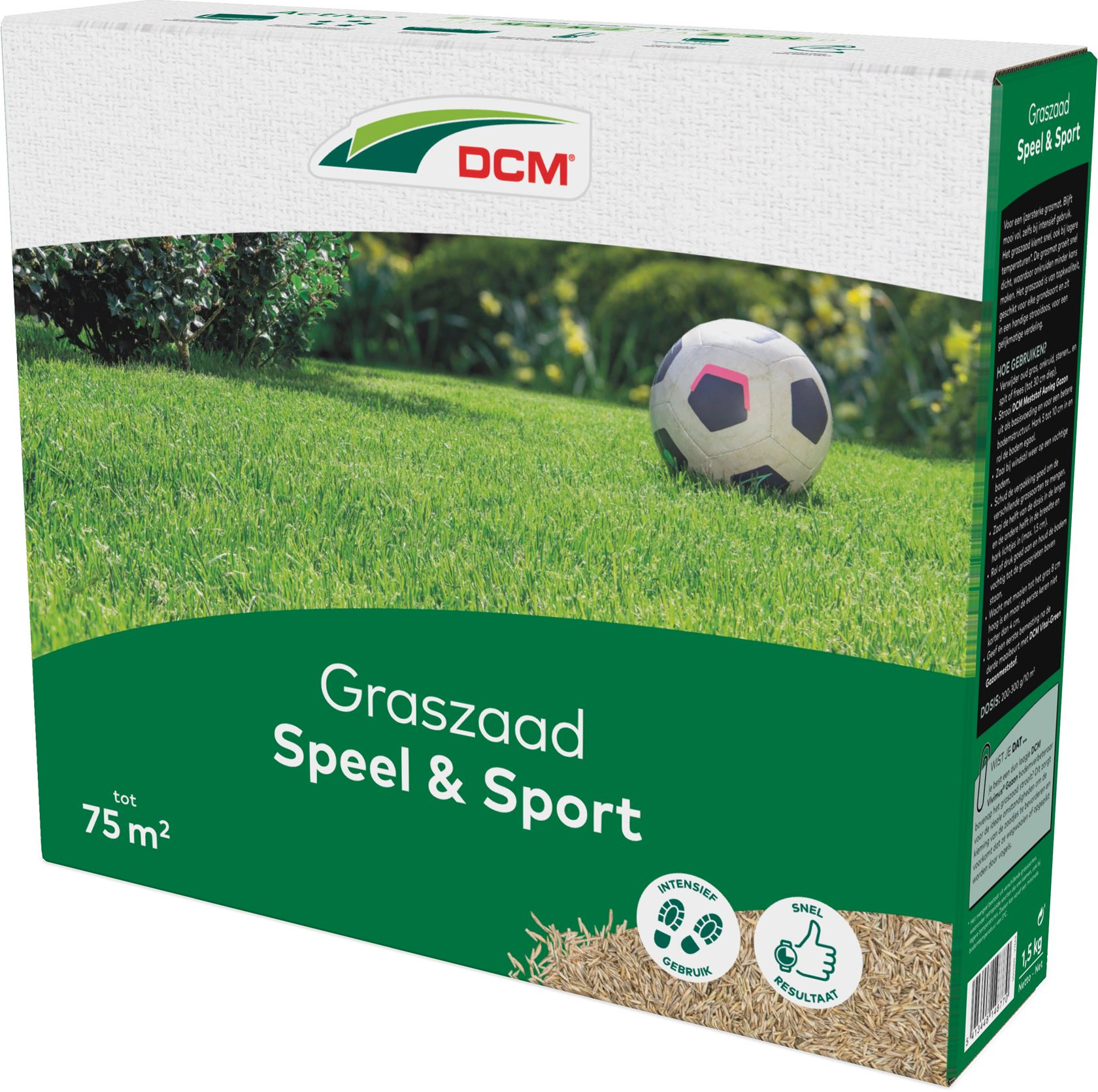 DCM graszaad 1,5kg tot 75m² - Speel & Sport - ijzersterk gazon