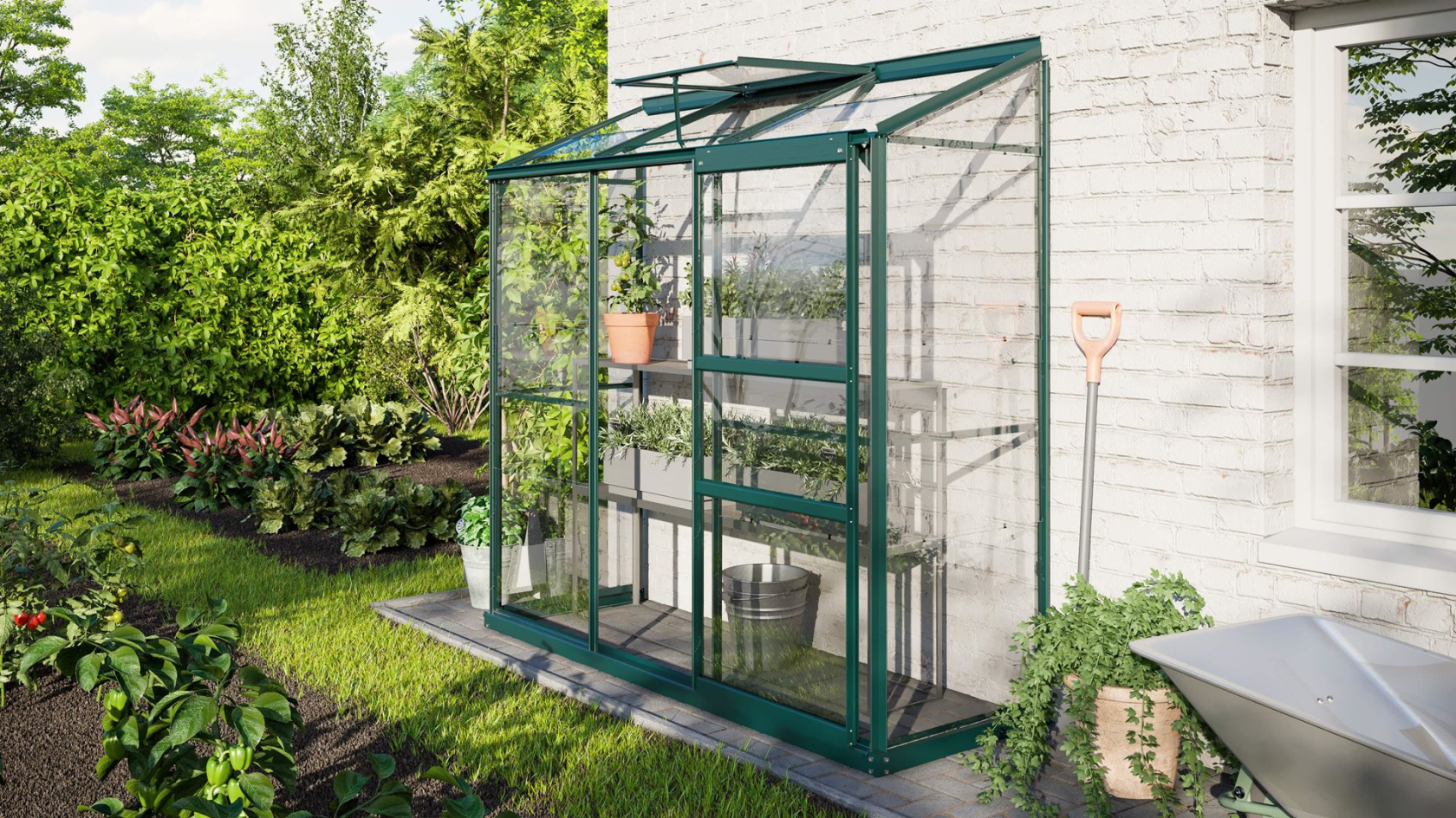 Vitavia Ida muurserre - 1,3m² - Donkergroen