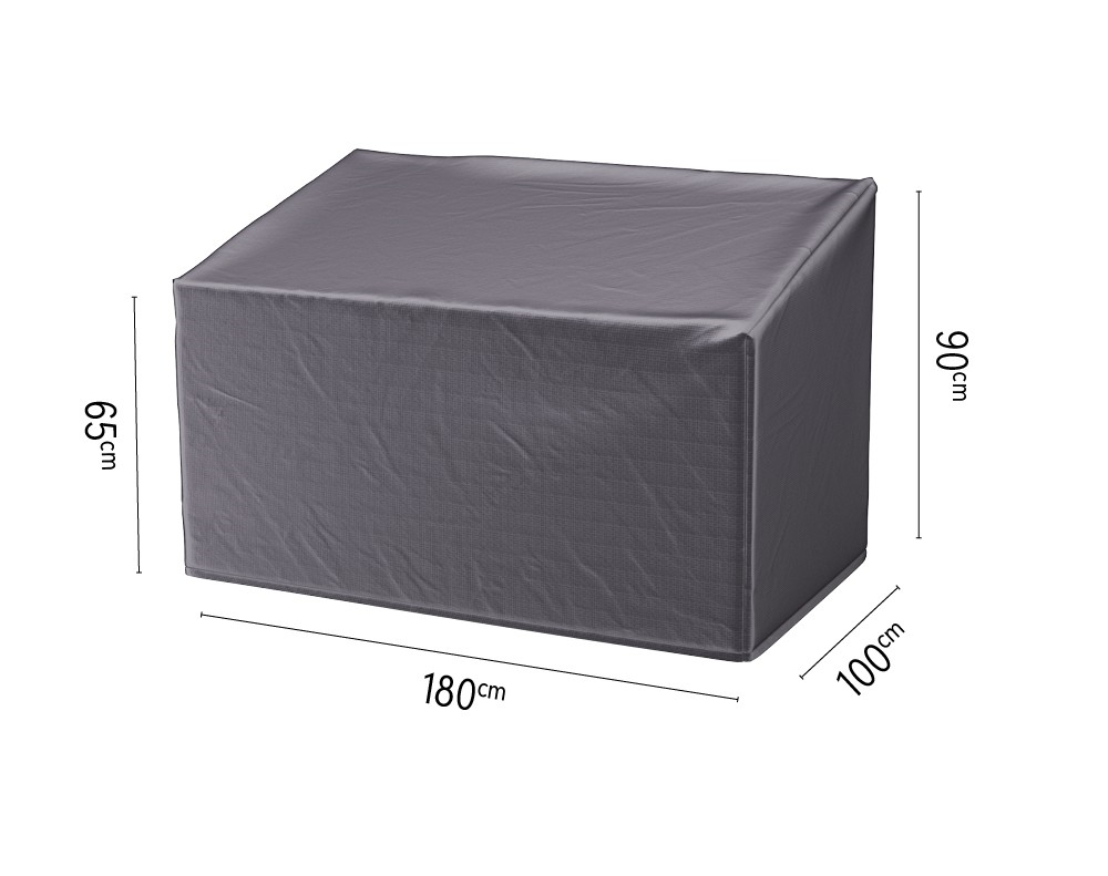 Platinum AeroCover Lounge Bench Cover High Back - 180 x 100 x 65/90 cm - Breathable & Mildew Resistant