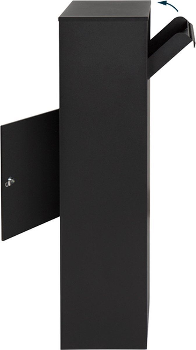 Famiflora package mailbox BLOC with combination lock - matte black - 105 x 39 x 27 cm - top quality!