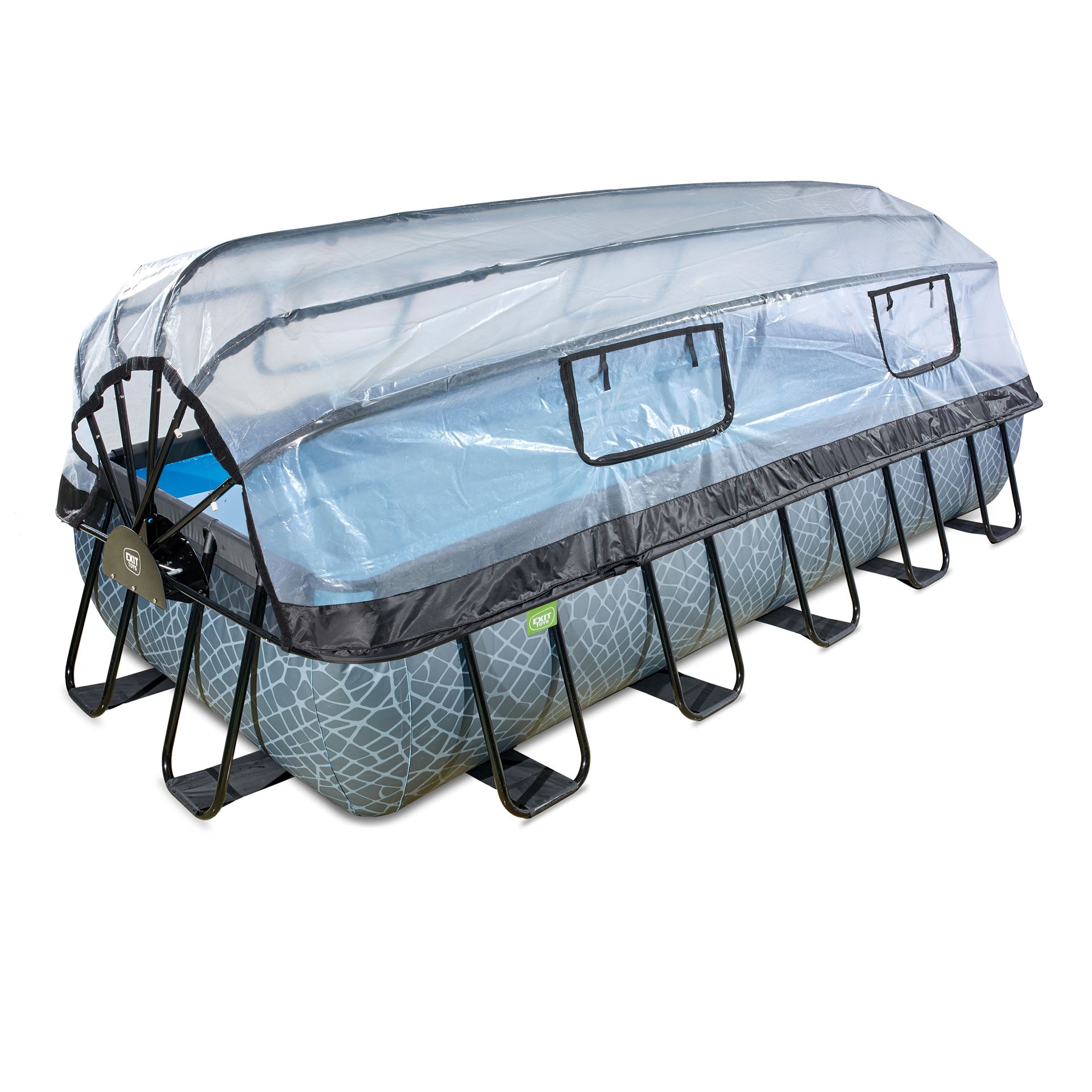 EXIT Piscine hors-sol en pierre - rectangulaire - L540 x B250 x H100 cm