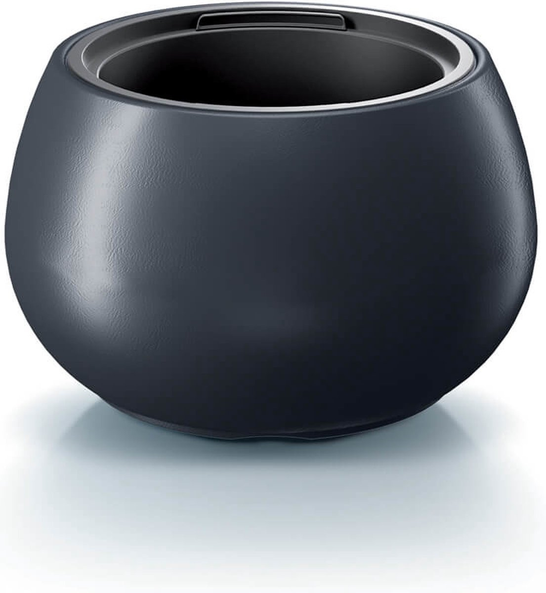 Prosperplast Heos Pot de fleurs 2-en-1 - Anthracite - Ø 43,6 cm - Avec récipient intérieur