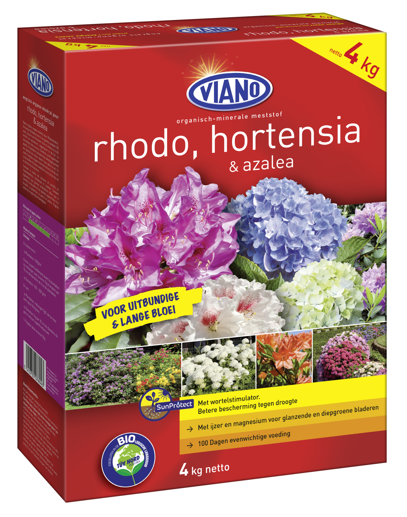 Viano meststof voor rhododendron, hortensia & azalea - 4kg